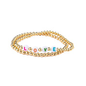 LOVE BEADED BRACELET DUO