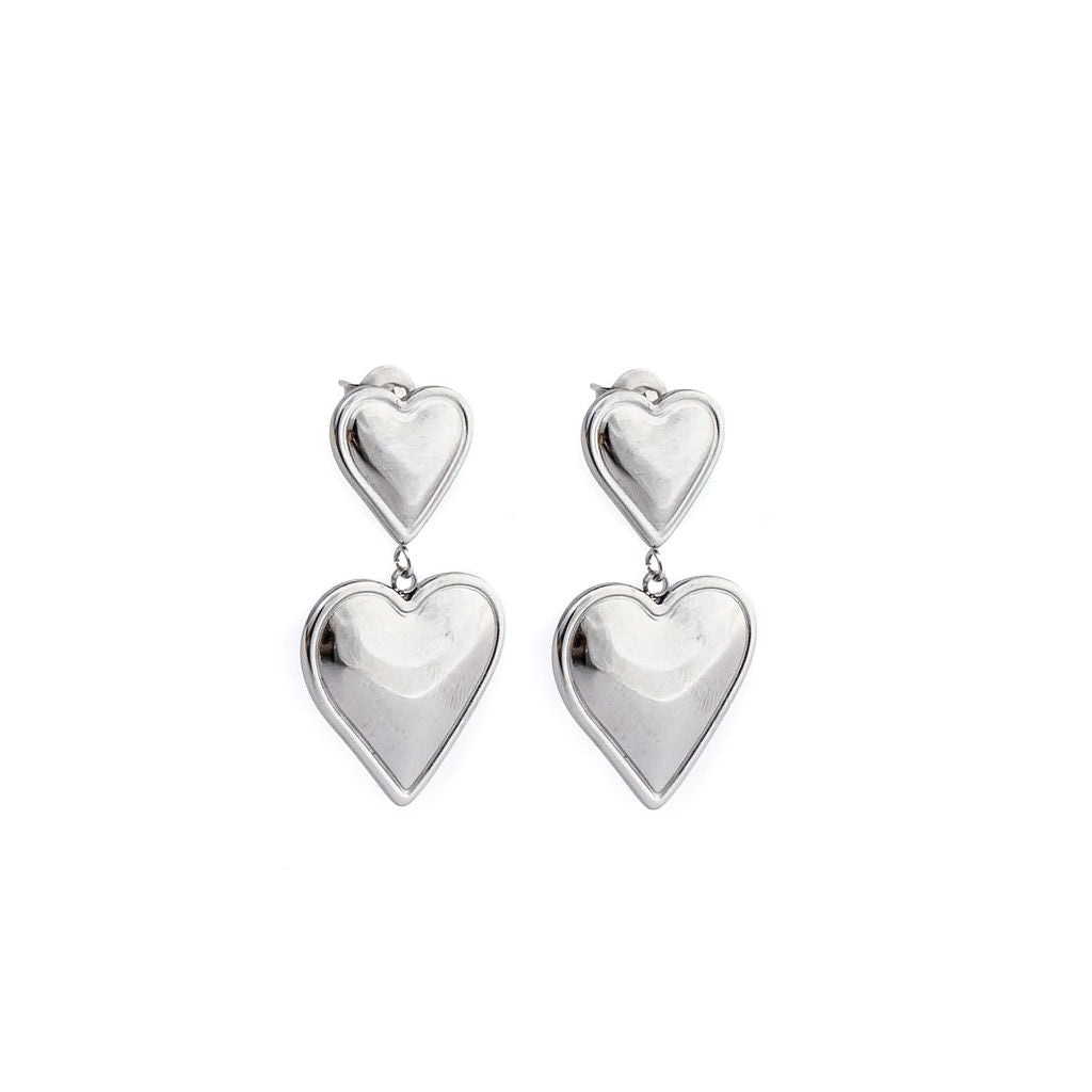 DOUBLE HEART EARRINGS