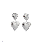DOUBLE HEART EARRINGS