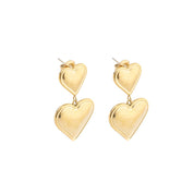 DOUBLE HEART EARRINGS