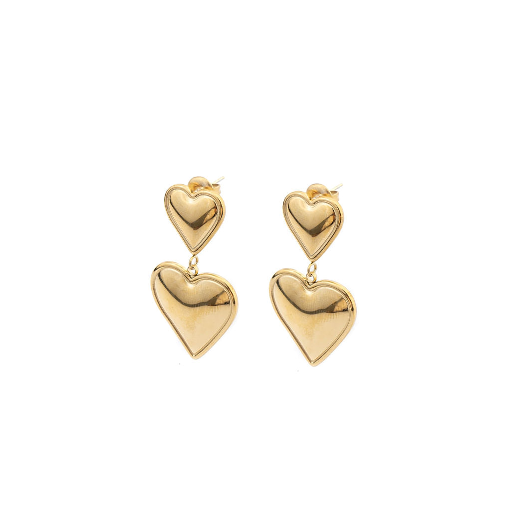 DOUBLE HEART EARRINGS