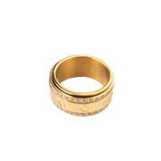 CUPID HEART CRYSTAL SPINNING RING