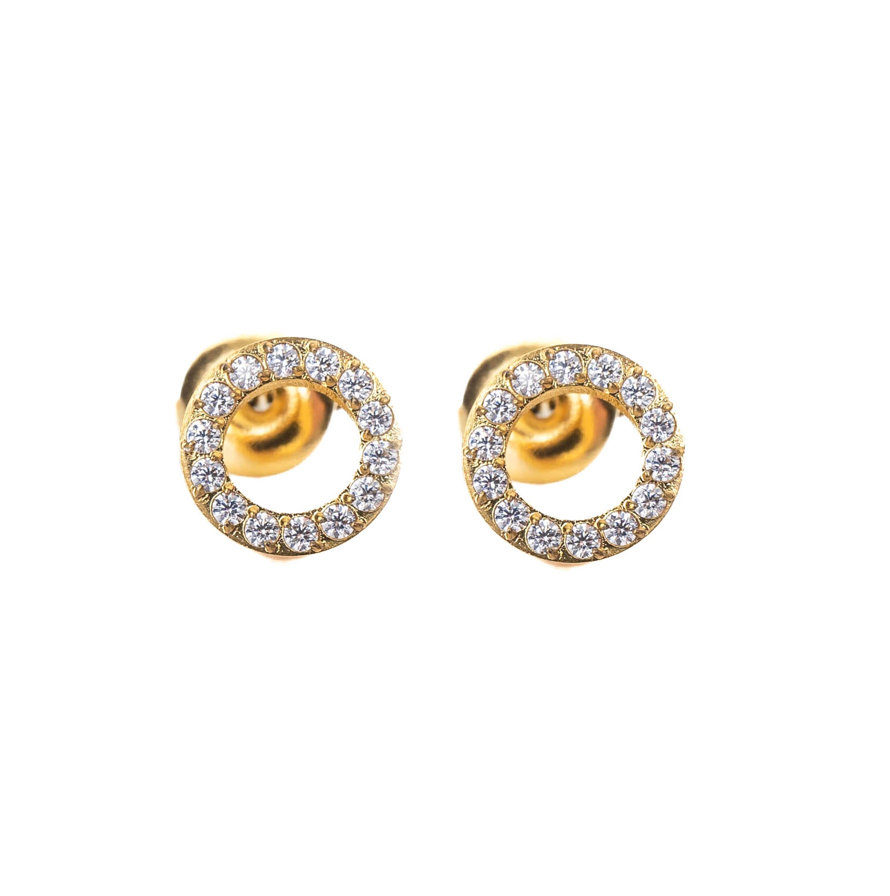 Circle Stud Earrings