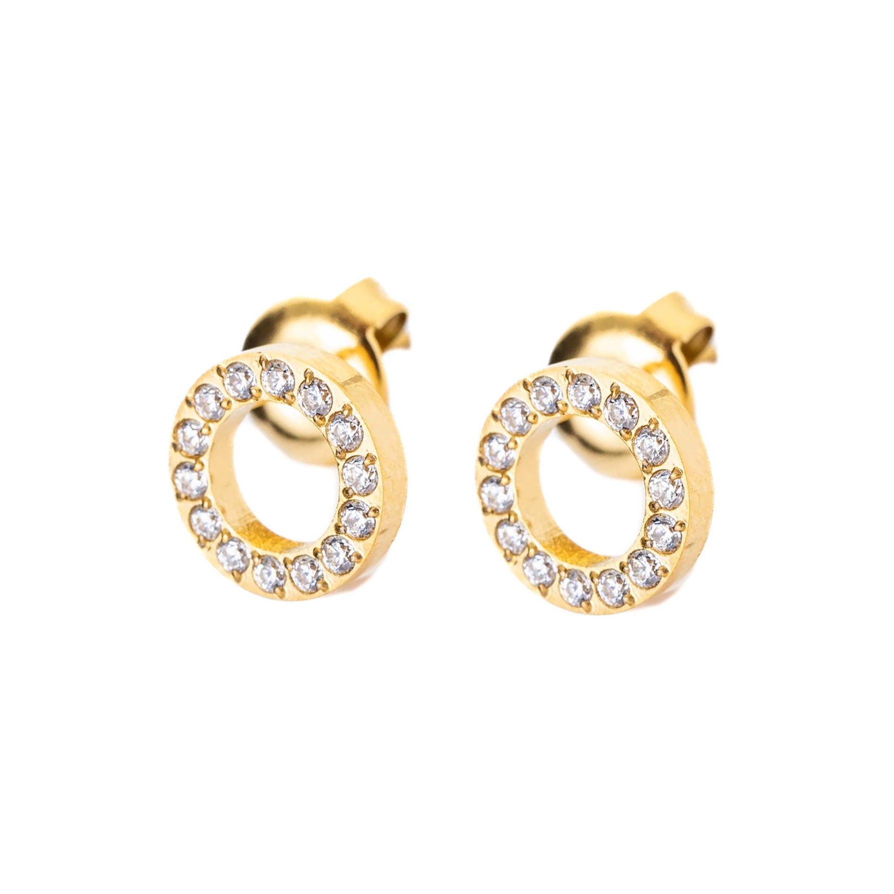 Circle Stud Earrings
