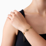 PASSIONATE CLOVER BLACK BRACELET