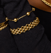 KATJA MIA JASMINE BRACELET best gold plated tarnish and water resistant piece by Irish Jewellery brand - Lynott Jewellery