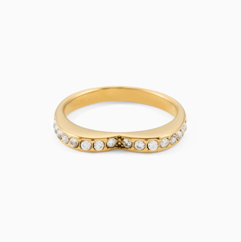 MEGAN FORTE CLARKE MOOD AND MONSTER STACKING RING best gold plated tarnish and water resistant piece by Irish Jewellery brand - Lynott Jewellery