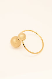 KATJIA MIA FROZEN IN TIME BANGLE best gold plated tarnish and water resistant piece by Irish Jewellery brand - Lynott Jewellery