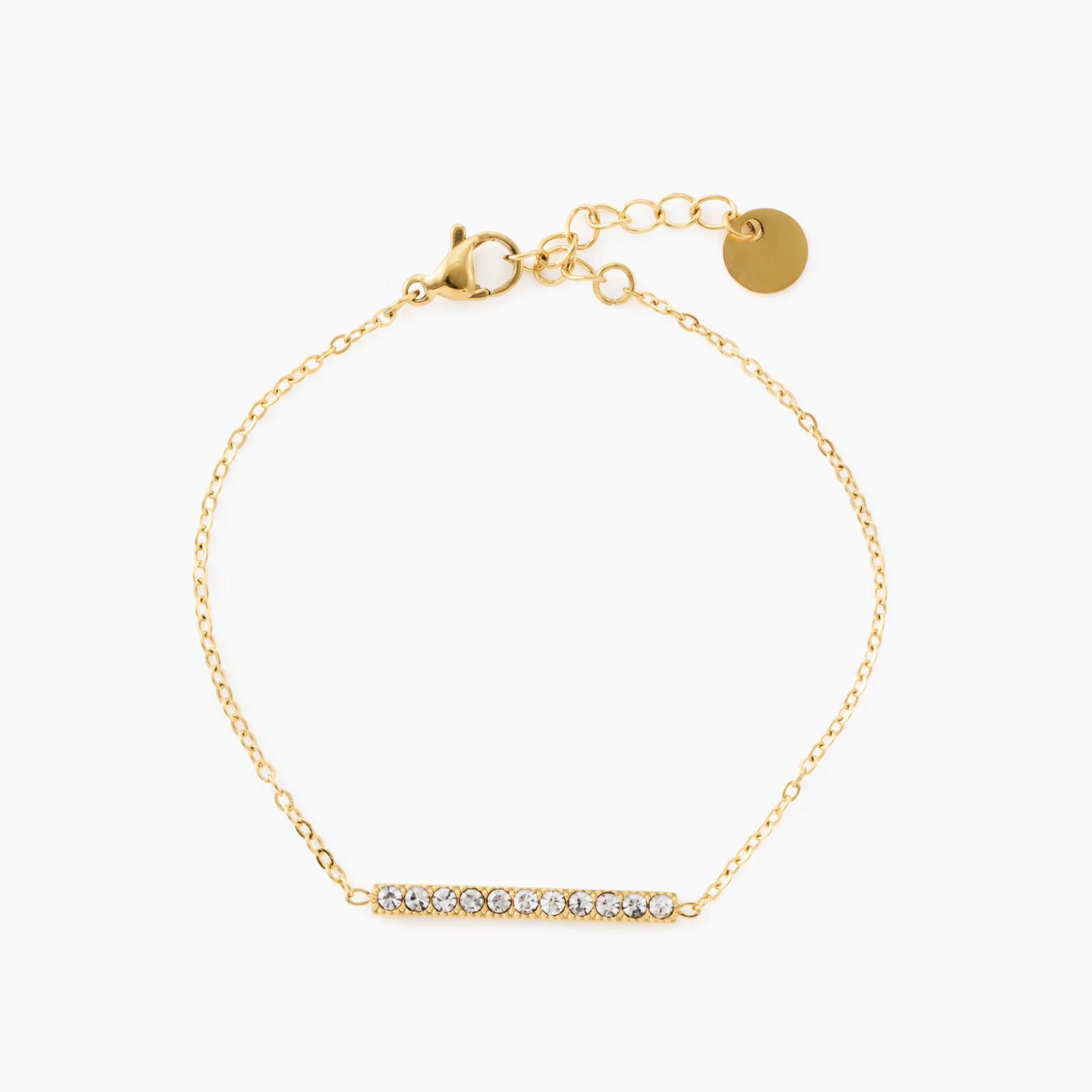 Ilusion Cross Necklace & Linear Luxe Bracelet Boxed Gift Set (Gold) best gold plated tarnish and water resistant piece by Irish Jewellery brand - Lynott Jewellery