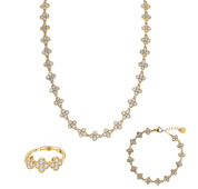 Golden Hour Set best gold plated tarnish and water resistant piece by Irish Jewellery brand - Lynott Jewellery