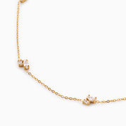 RACHEL GORRY - CHELSEA MARQUISE NECKLACE best gold plated tarnish and water resistant piece by Irish Jewellery brand - Lynott Jewellery