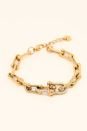 KATIJA MIA LUSTRE CHUNKY BRACELET best gold plated tarnish and water resistant piece by Irish Jewellery brand - Lynott Jewellery