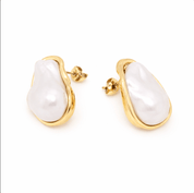 KATJA MIA OPALITE EARRINGS best gold plated tarnish and water resistant piece by Irish Jewellery brand - Lynott Jewellery