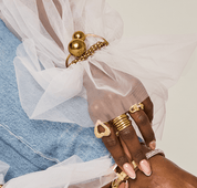 KATJIA MIA FROZEN IN TIME BANGLE best gold plated tarnish and water resistant piece by Irish Jewellery brand - Lynott Jewellery