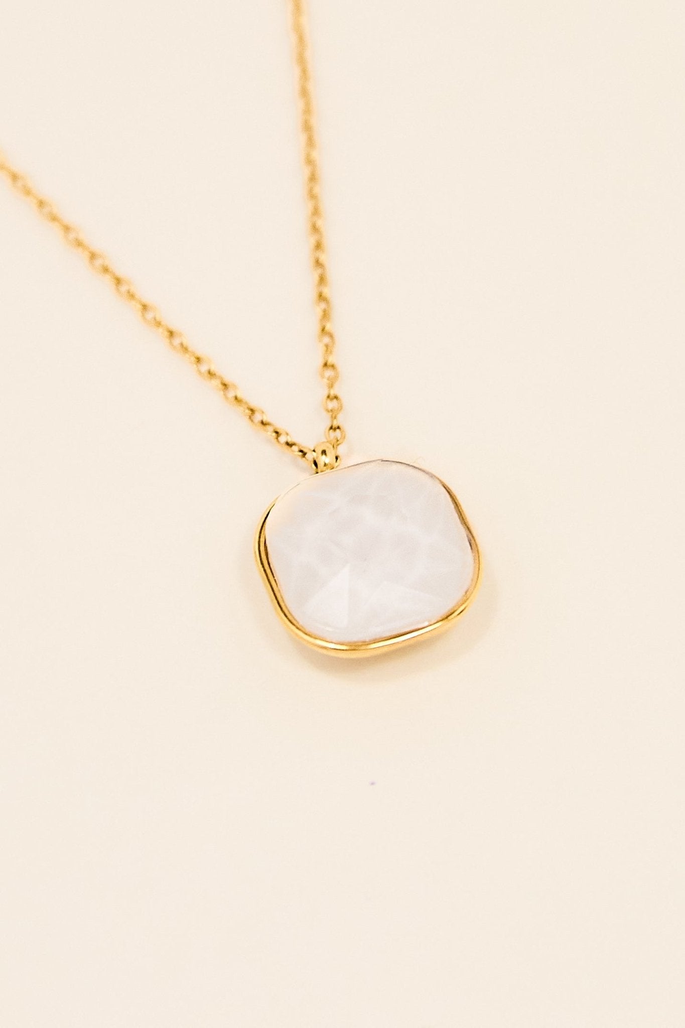 KATJA MIA OPALITE NECKLACE best gold plated tarnish and water resistant piece by Irish Jewellery brand - Lynott Jewellery