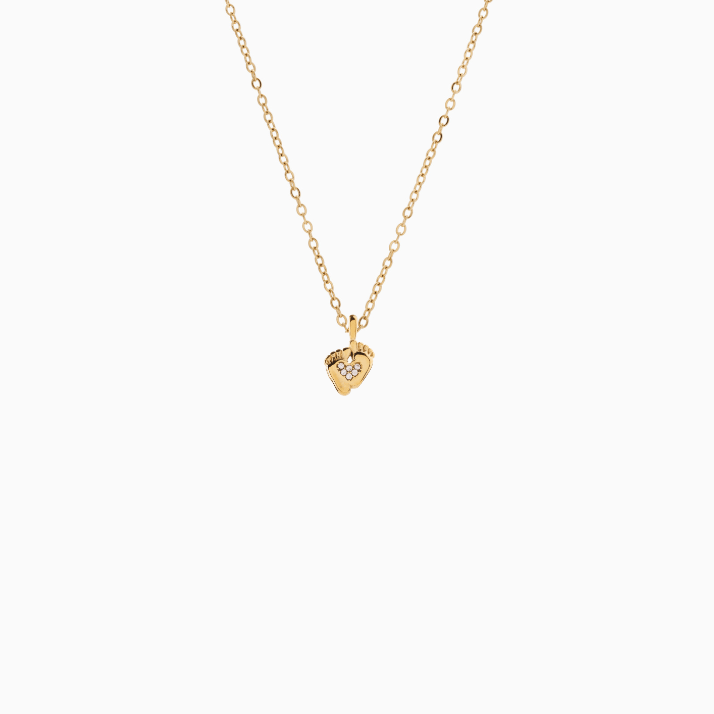 RACHEL GORRY - RUTH BABY STEPS NECKLACE best gold plated tarnish and water resistant piece by Irish Jewellery brand - Lynott Jewellery