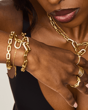 KATIJA MIA LUSTRE CHUNKY BRACELET best gold plated tarnish and water resistant piece by Irish Jewellery brand - Lynott Jewellery