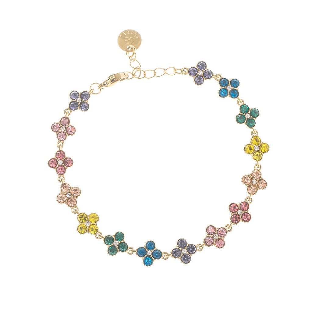 TOTAL GLAM BRACELET MULTICOLOUR best gold plated tarnish and water resistant piece by - Lynott Jewellery