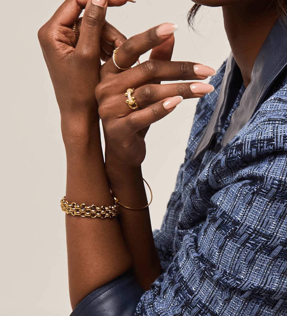 KATJA MIA JASMINE BRACELET best gold plated tarnish and water resistant piece by Irish Jewellery brand - Lynott Jewellery