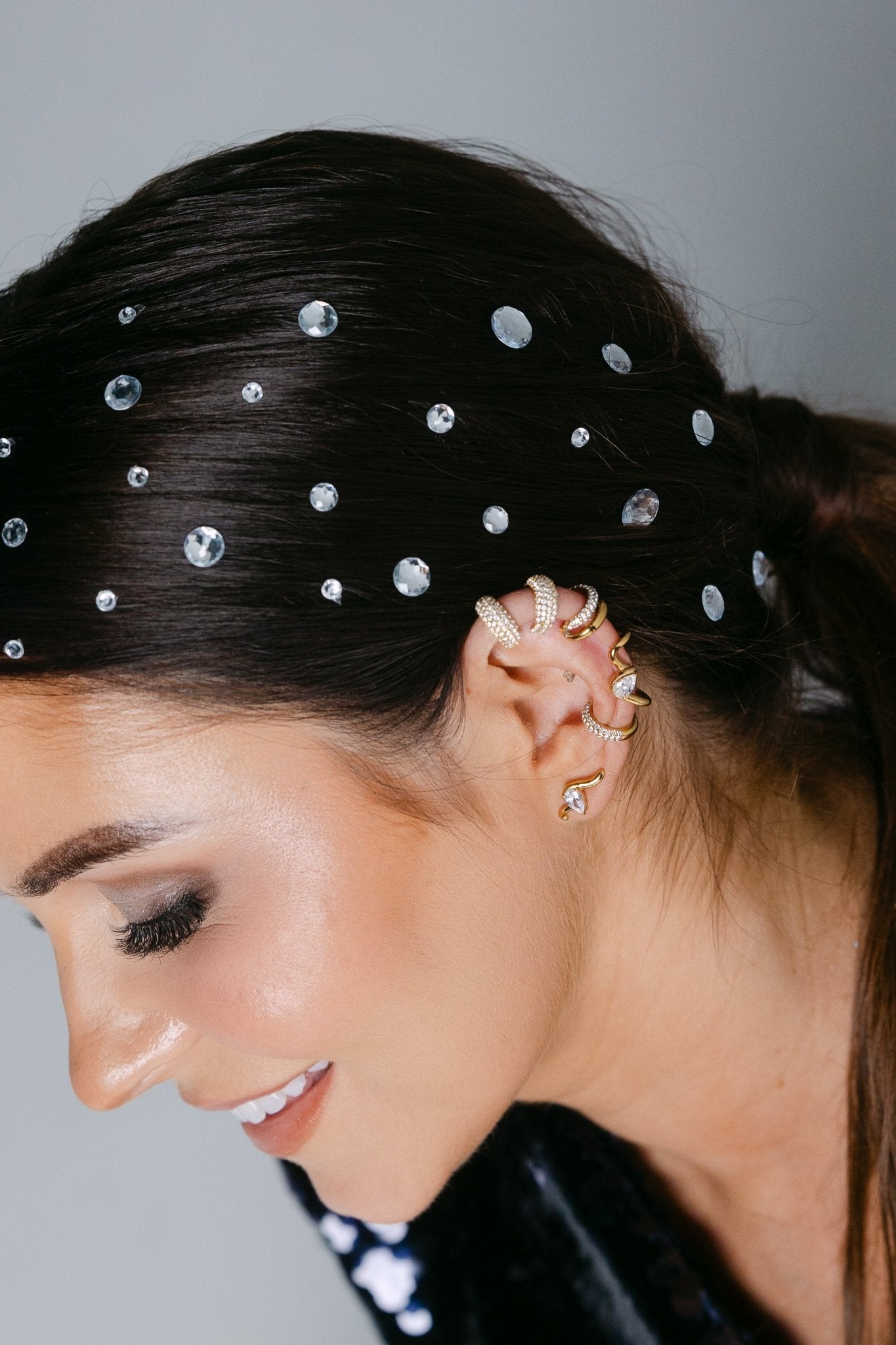 RACHEL GORRY - ELLA EAR CUFF GOLD best gold plated tarnish and water resistant piece by Irish Jewellery brand - Lynott Jewellery