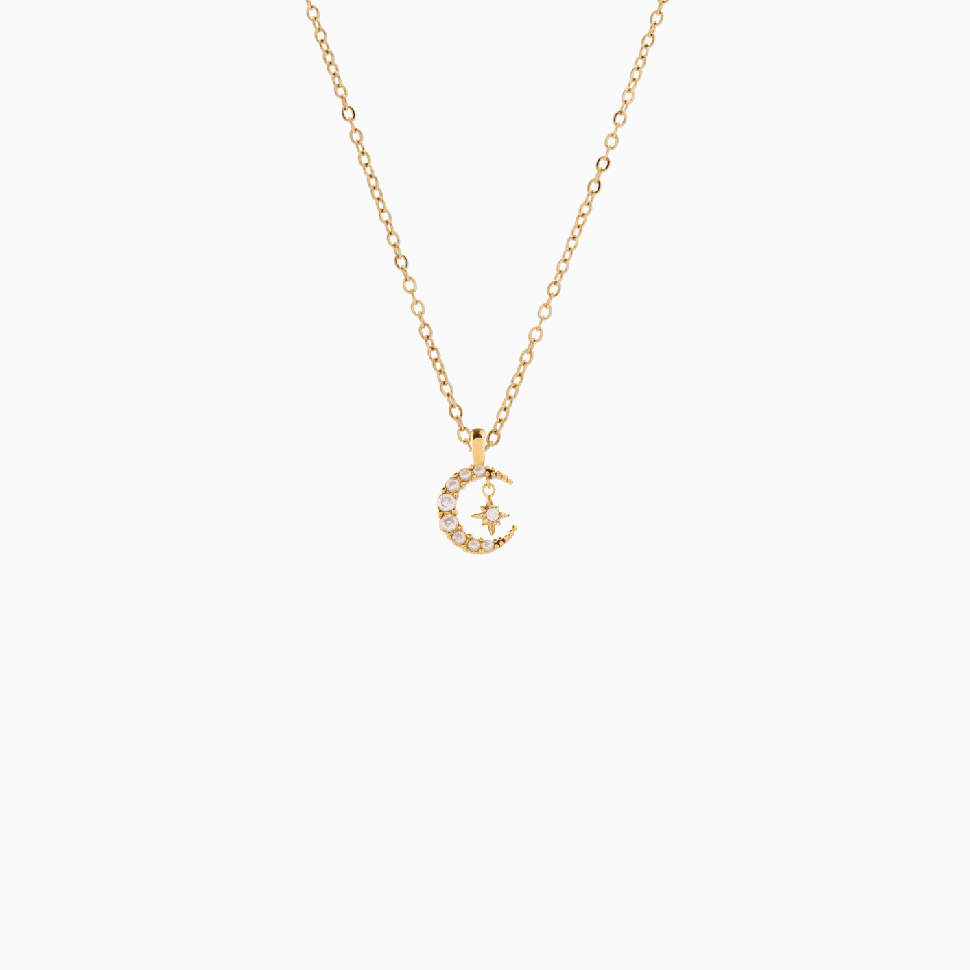 RACHEL GORRY - ENYA MIDNIGHT NECKLACE best gold plated tarnish and water resistant piece by Irish Jewellery brand - Lynott Jewellery