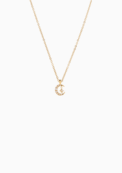 RACHEL GORRY - ENYA MIDNIGHT NECKLACE best gold plated tarnish and water resistant piece by Irish Jewellery brand - Lynott Jewellery