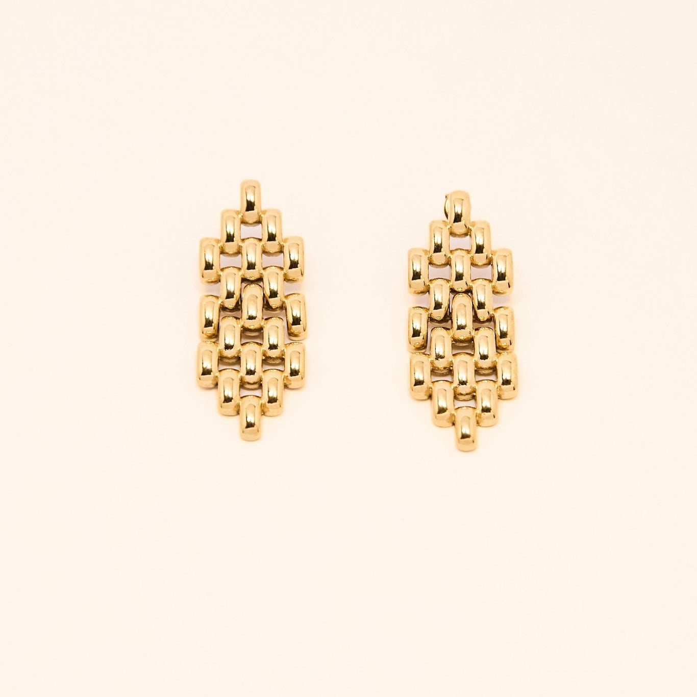 KATJA MIA JASMINE EARRINGS best gold plated tarnish and water resistant piece by Irish Jewellery brand - Lynott Jewellery
