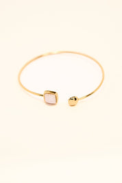 KATJA MIA OPALITE BANGLE best gold plated tarnish and water resistant piece by Irish Jewellery brand - Lynott Jewellery