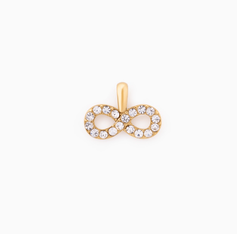 RACHEL GORRY - LAUREN INFINITY NECKLACE best gold plated tarnish and water resistant piece by Irish Jewellery brand - Lynott Jewellery