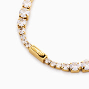 RACHEL GORRY - LEXI TENNIS BRACELET best gold plated tarnish and water resistant piece by Irish Jewellery brand - Lynott Jewellery