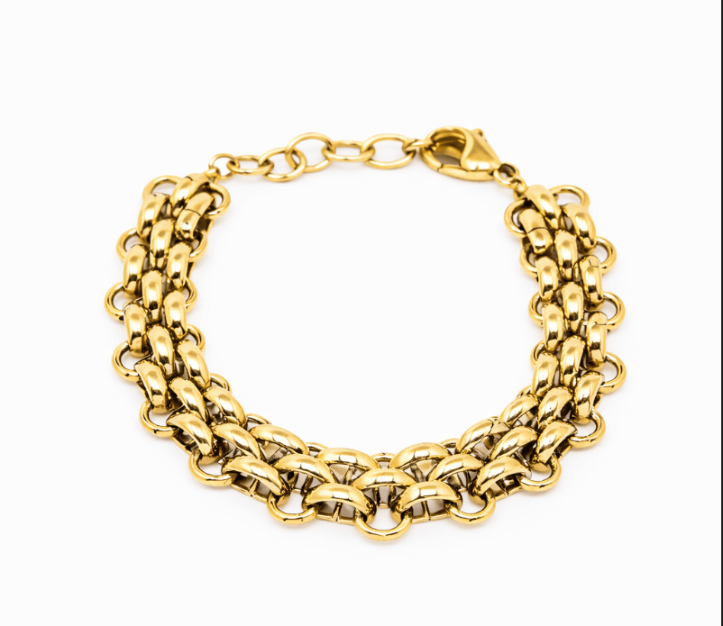 KATJA MIA JASMINE BRACELET best gold plated tarnish and water resistant piece by Irish Jewellery brand - Lynott Jewellery