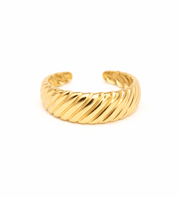 KATJA MIA MODERN GIRL RING best gold plated tarnish and water resistant piece by Irish Jewellery brand - Lynott Jewellery