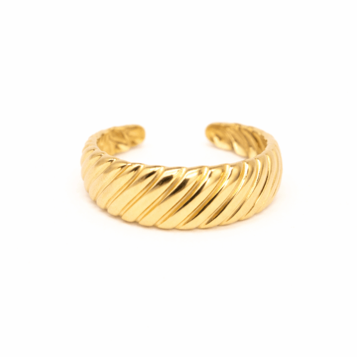 KATJA MIA MODERN GIRL RING best gold plated tarnish and water resistant piece by Irish Jewellery brand - Lynott Jewellery