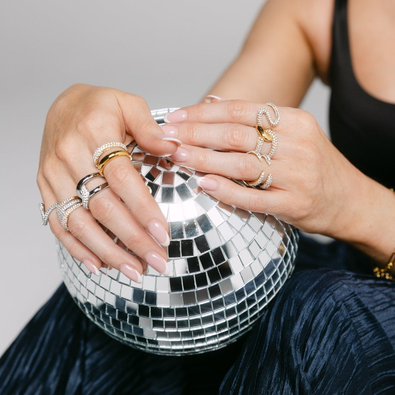 RACHEL GORRY - MARTINA PAVÉ RING best gold plated tarnish and water resistant piece by Irish Jewellery brand - Lynott Jewellery