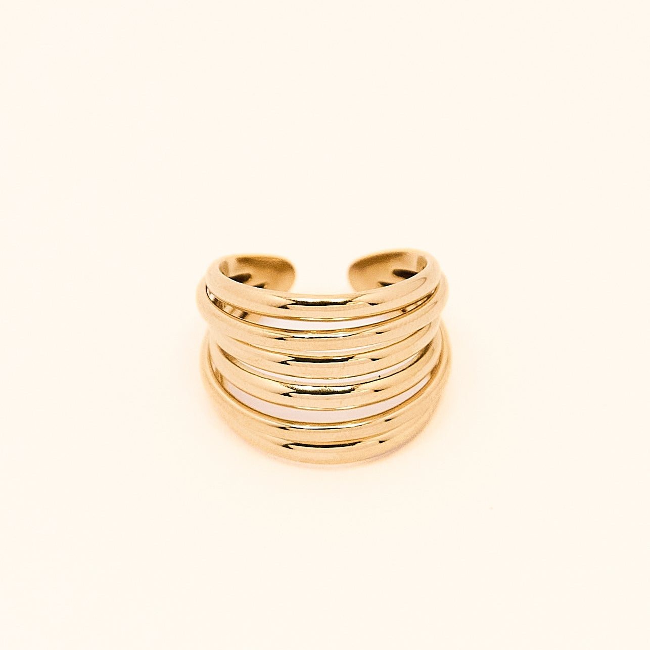 KATJA MIA MUSE RING best gold plated tarnish and water resistant piece by Irish Jewellery brand - Lynott Jewellery