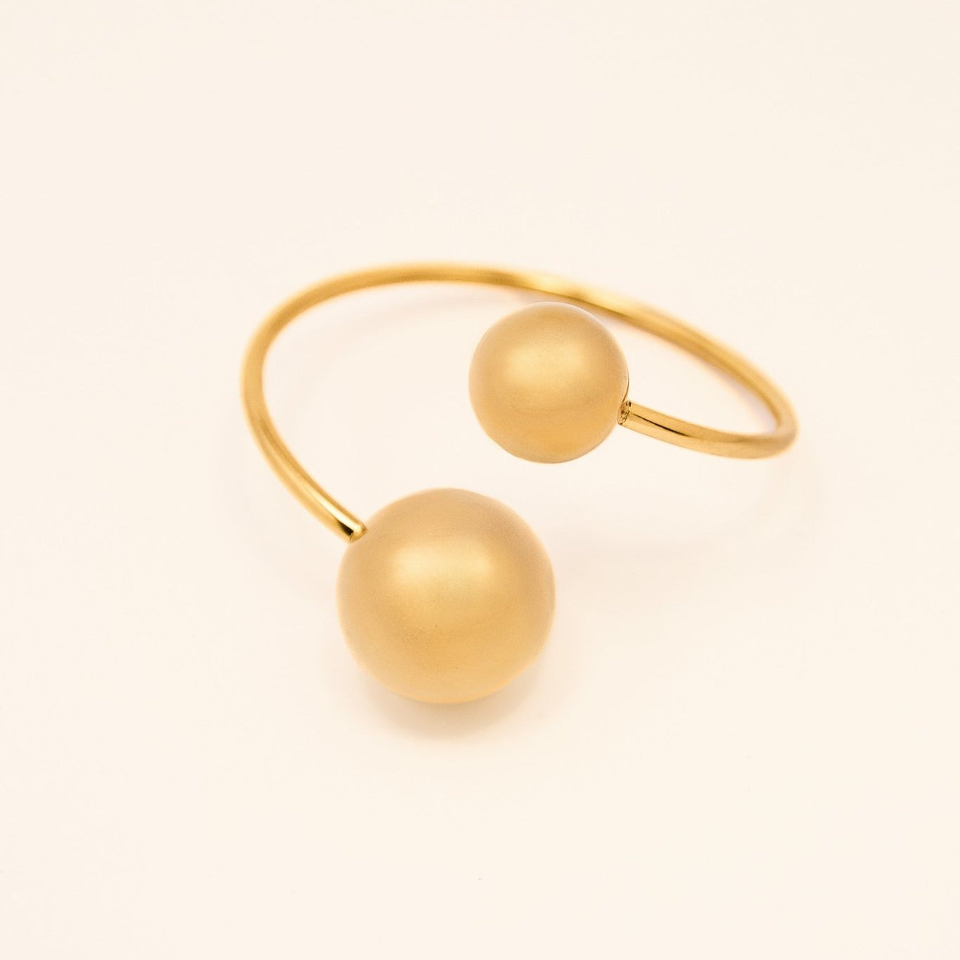 KATJA MIA FROZEN IN TIME BANGLE best gold plated tarnish and water resistant piece by Irish Jewellery brand - Lynott Jewellery