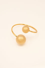 KATJIA MIA FROZEN IN TIME BANGLE best gold plated tarnish and water resistant piece by Irish Jewellery brand - Lynott Jewellery