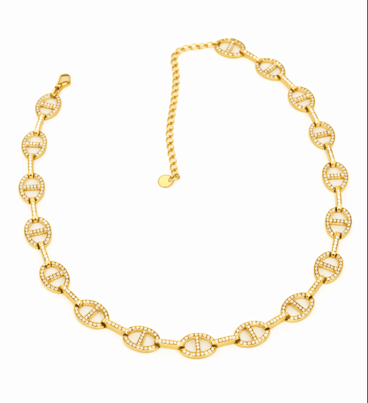 KATJA MIA NECKLACE best gold plated tarnish and water resistant piece by Irish Jewellery brand - Lynott Jewellery